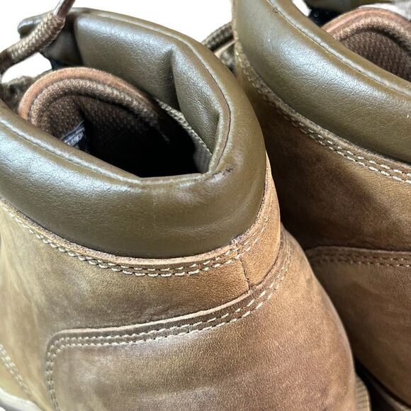 Skechers Brown Leather Lace Up Ankle Boots - Picture 9 of 12